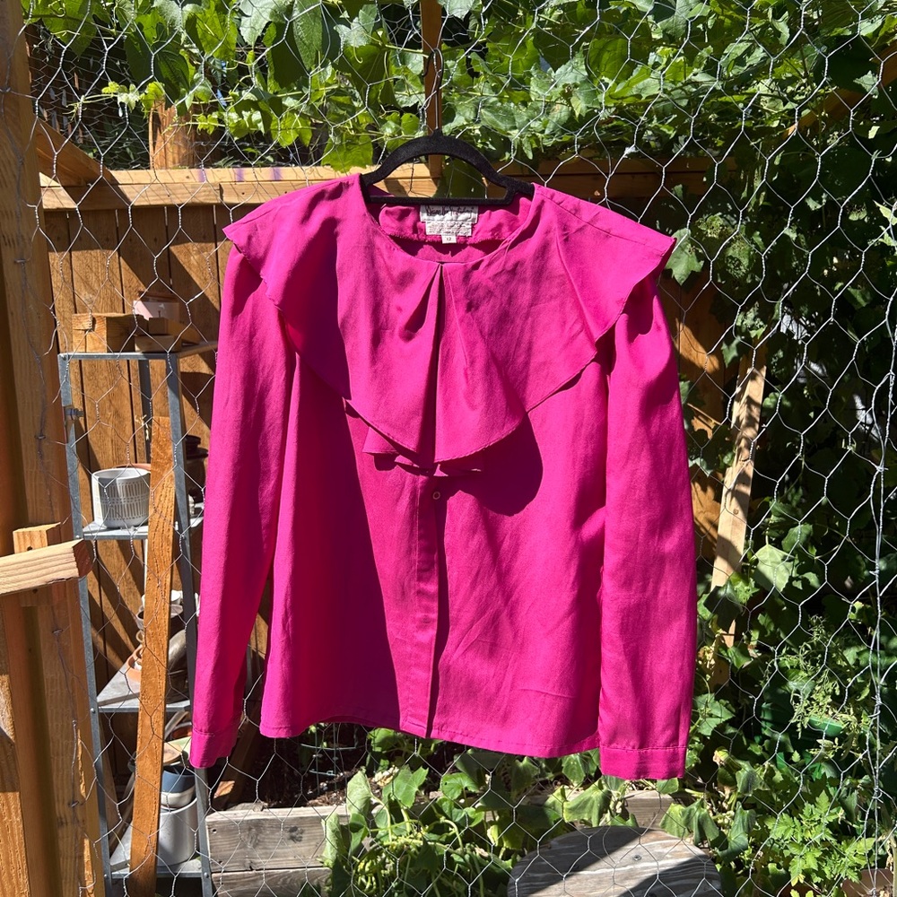 Diane Von Furstenberg Vintage Pink Blouse